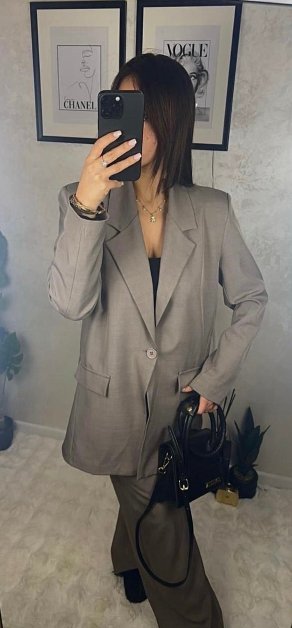 Ensemble blazer taupe