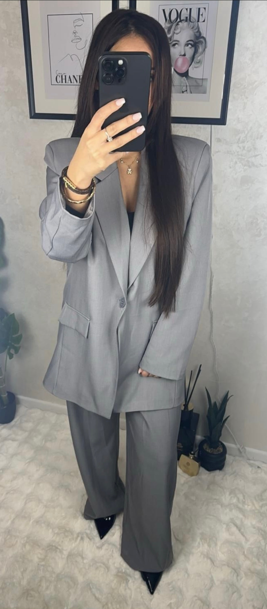 Ensemble blazer gris